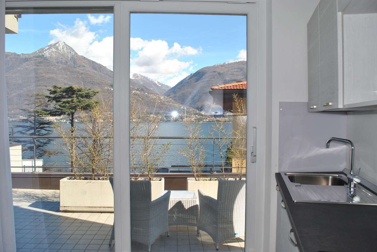 Baia Blu - Luxury Apartments With Pool Cremia Bagian luar foto